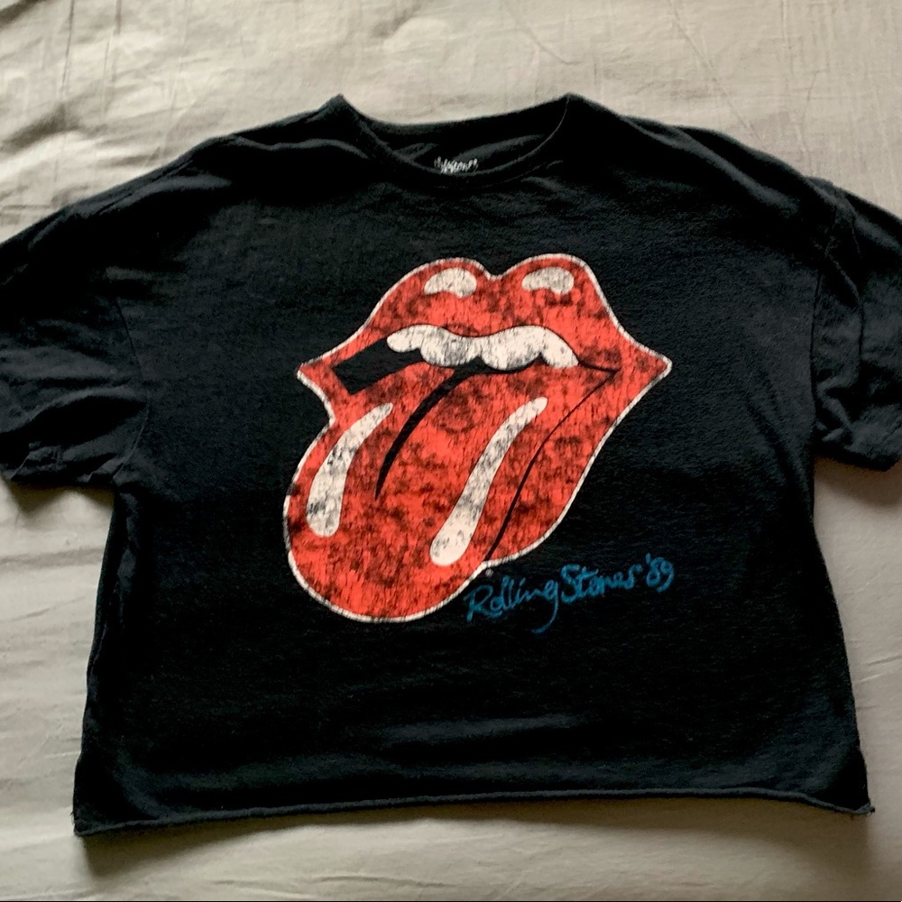 rolling stones crop top